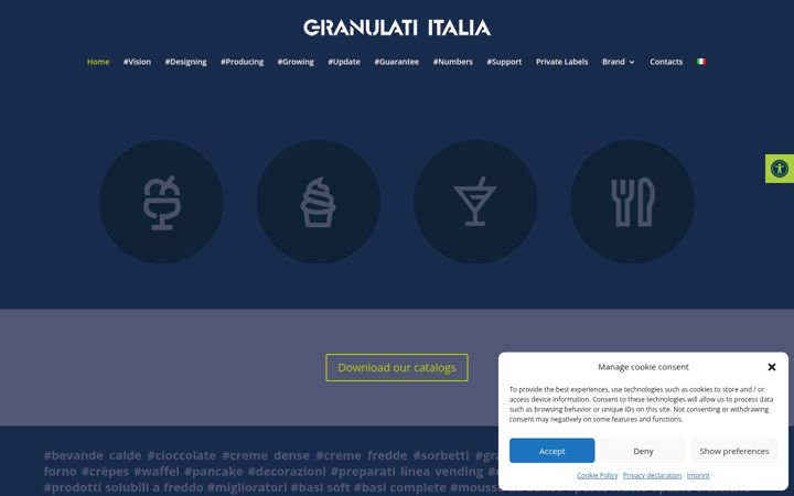 Screenshot of granulati-italia.it