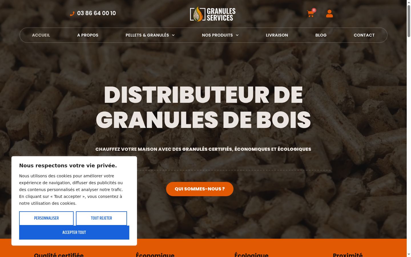 Screenshot van de toestemmingsbanner zoals getoond vóór enige interactie