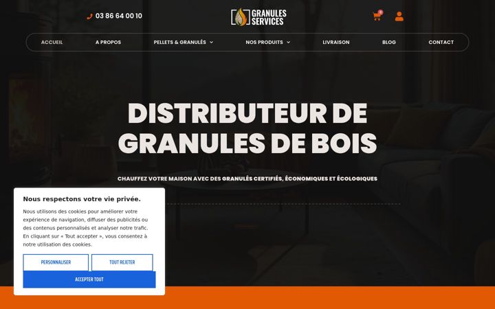 Screenshot of granules-services.fr