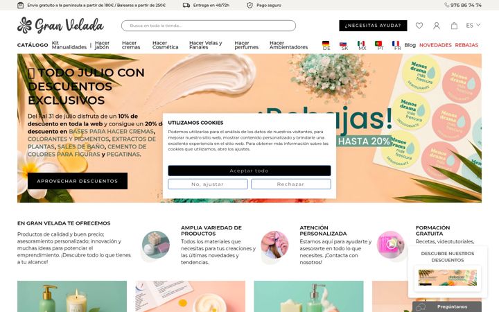Screenshot of granvelada.com