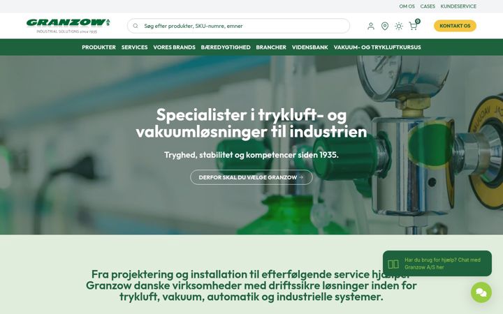 Skærmbillede af granzow.dk