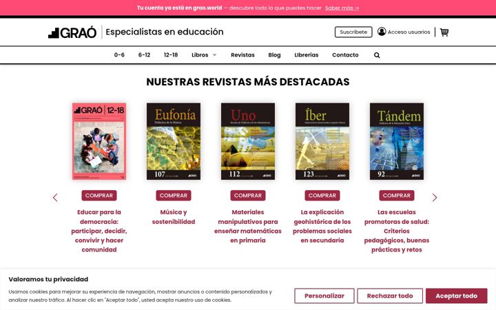 Screenshot of grao.com