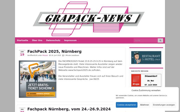 Screenshot of grapack-news.de
