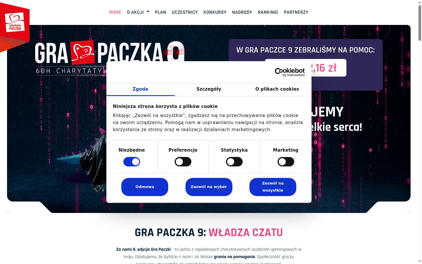 Snímek obrazovky baneru souhlasu zobrazeného před jakoukoli interakcí