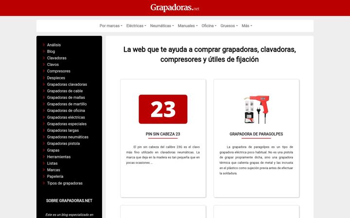 Screenshot of grapadoras.net