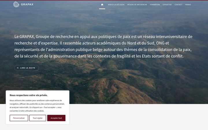 Screenshot of grapax.be