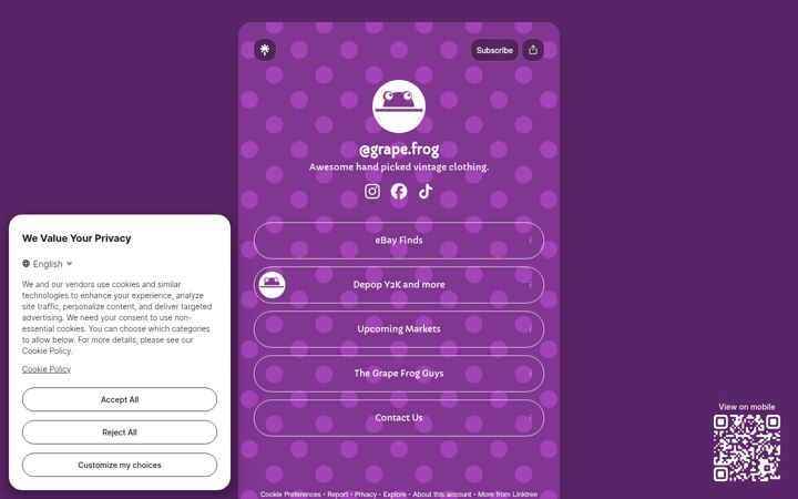 Screenshot of grape-frog.com