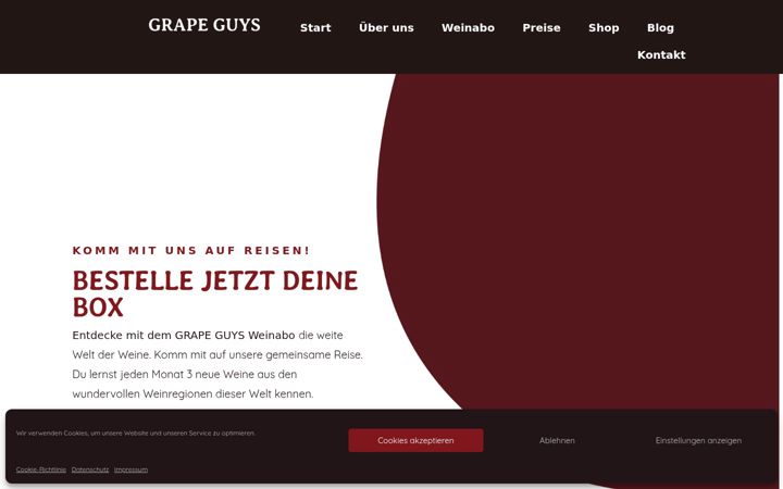 Screenshot of grape-guys.de