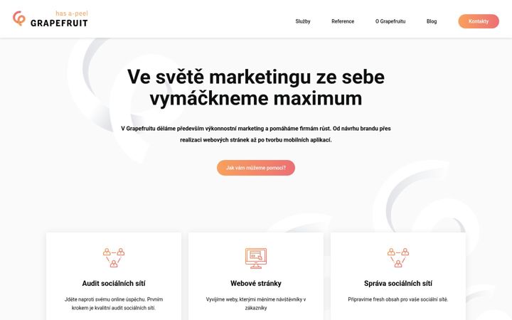 Screenshot of grapefruit.cz