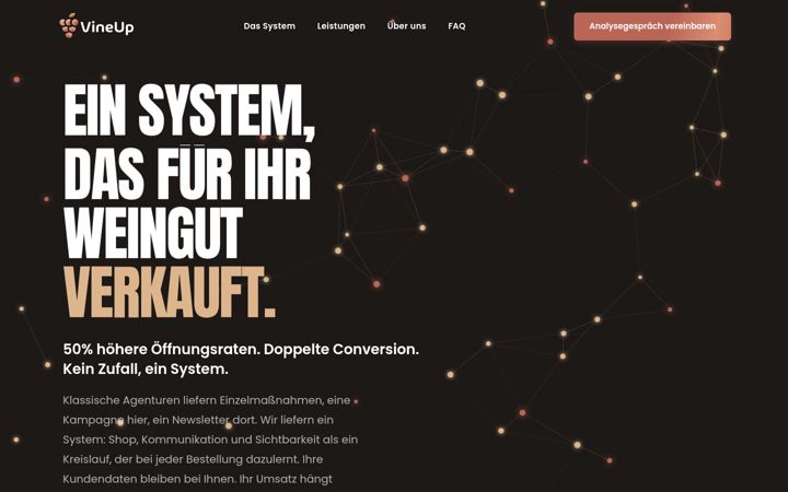 Screenshot of grapeup-marketing.de