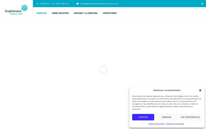 Screenshot of graphenanomedicalcare.com