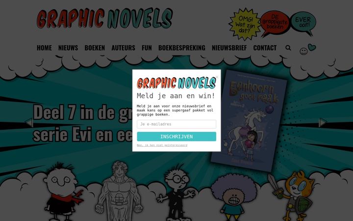 Screenshot of graphic-novels.nl