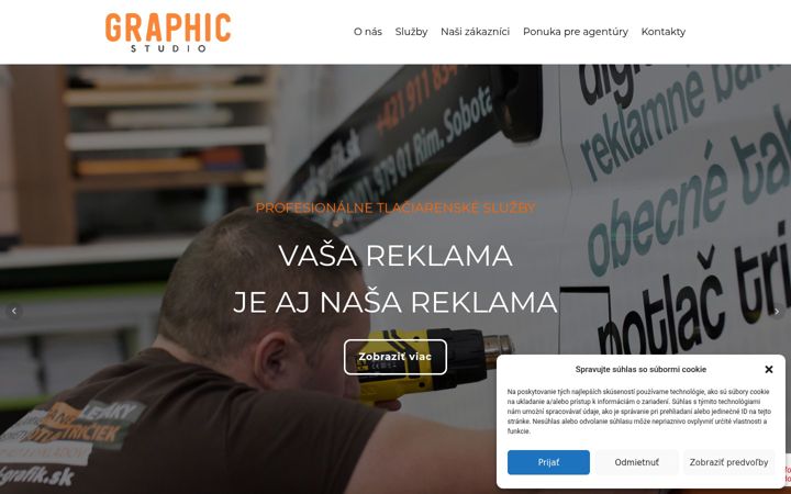 Screenshot of graphic-studio.sk