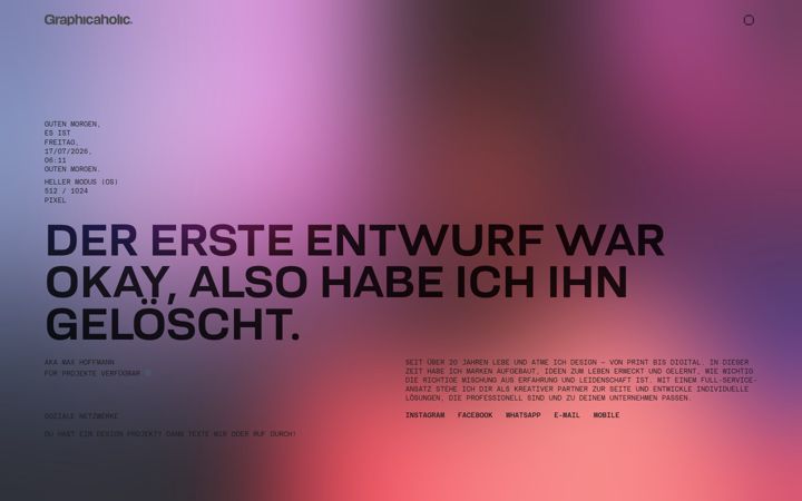Screenshot of graphicaholic.de