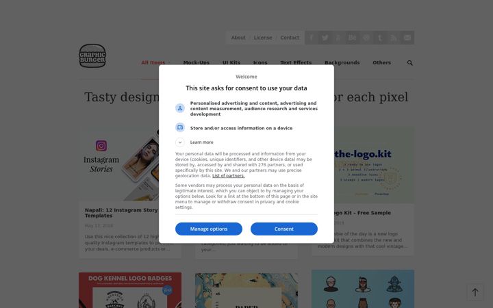 Screenshot of graphicburger.com