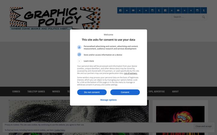 Screenshot of graphicpolicy.com