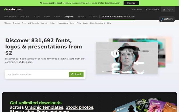 Screenshot of graphicriver.net