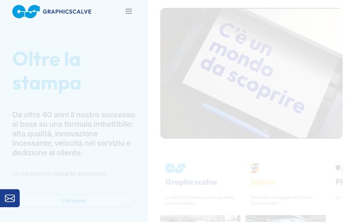 Screenshot of graphicscalve.it