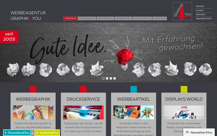 Screenshot of graphik4you.at