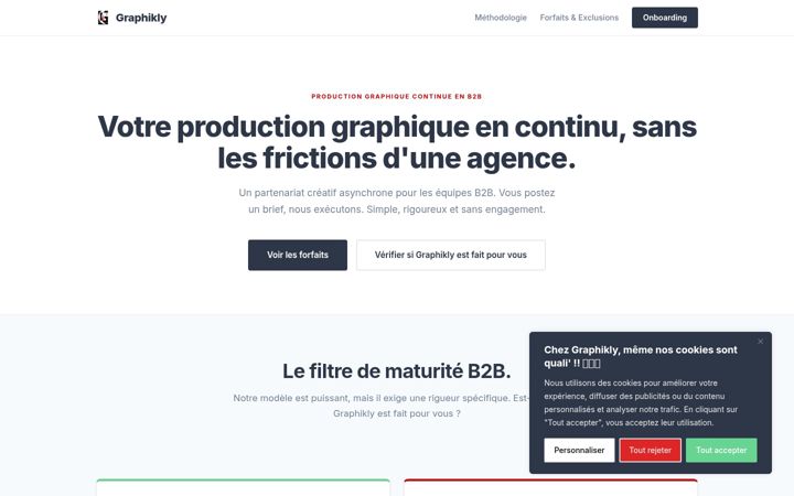 Screenshot of graphikly.fr