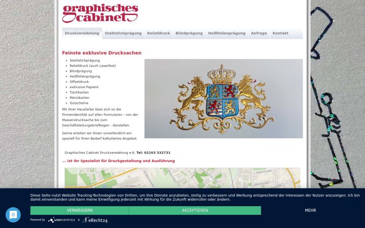 Screenshot of graphisches-cabinet.de