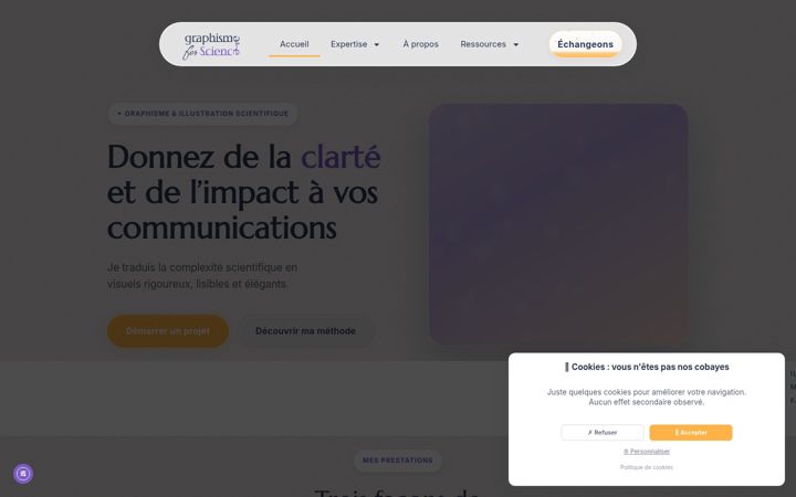 Screenshot of graphismeforscience.fr