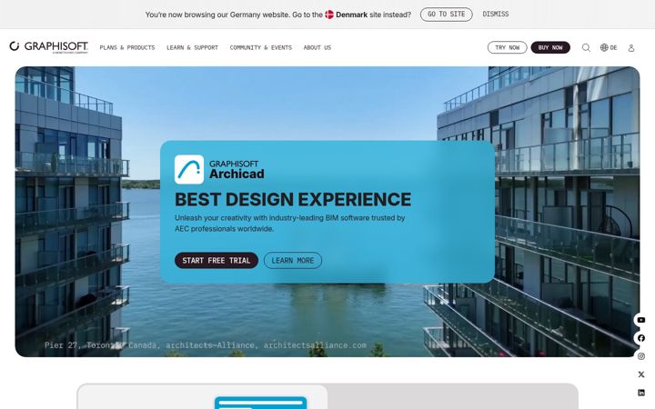 Screenshot of graphisoft.de