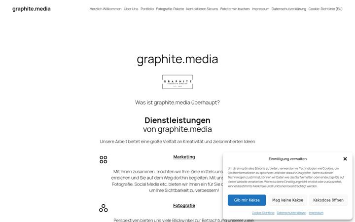 Screenshot of graphite-media.de