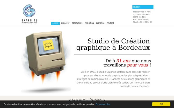 Screenshot of graphite.fr