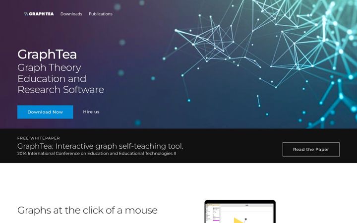 Screenshot of graphtheorysoftware.com