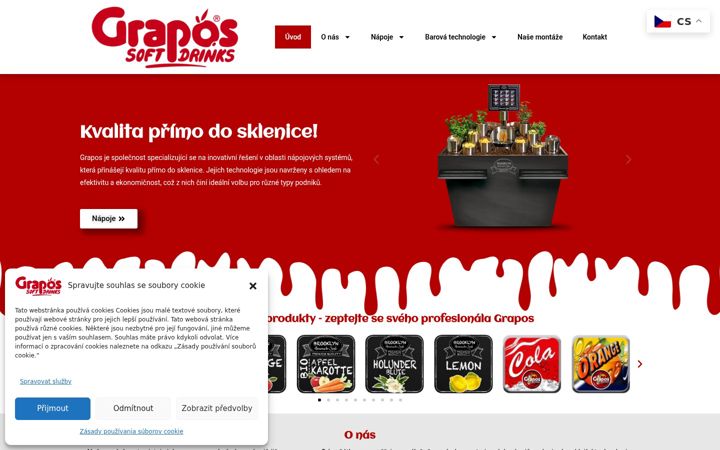 Screenshot of grapos-softdrinks.cz