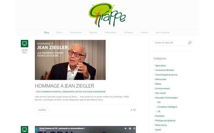 Screenshot of grappebelgique.org