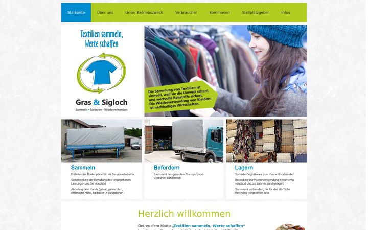 Screenshot of gras-sigloch.de