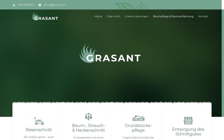 Screenshot of grasant.at