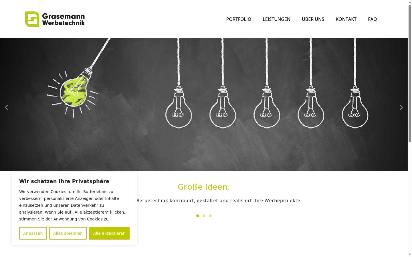 Screenshot tal-banner tal-kunsens muri qabel kwalunkwe interazzjoni