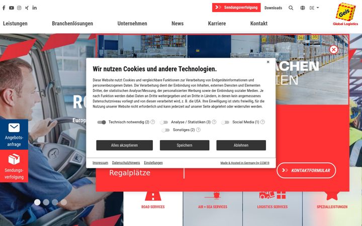 Screenshot of grasgruppe.de