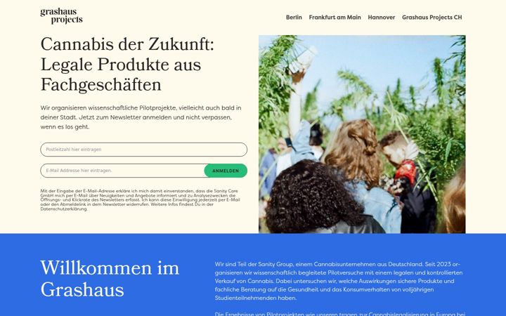 Screenshot of grashausprojects.de