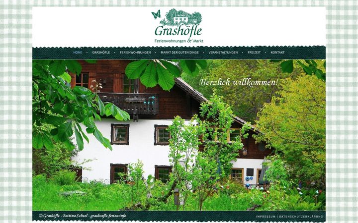 Screenshot of grashoefle-ferien.info
