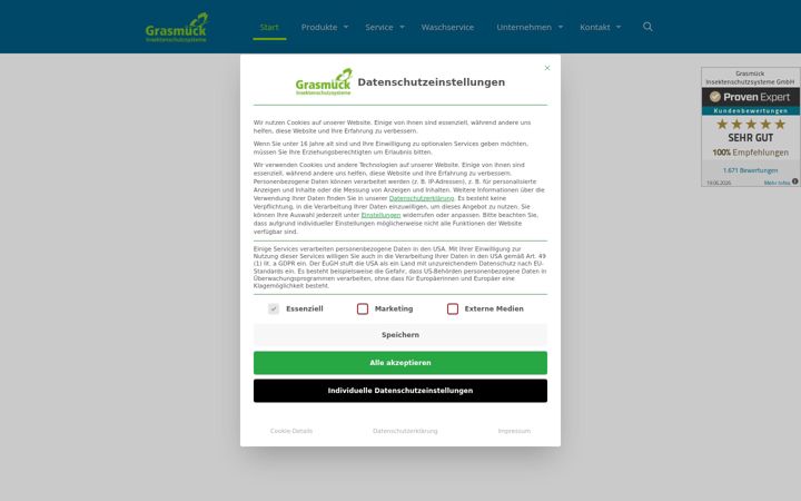 Screenshot of grasmueck.de