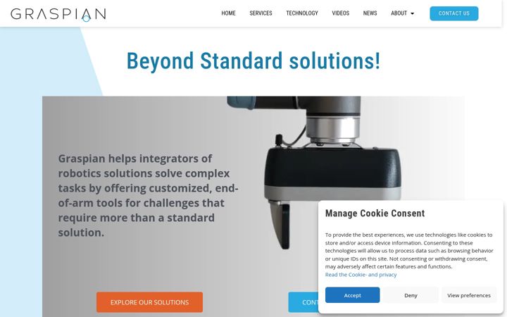 Screenshot of graspian.com
