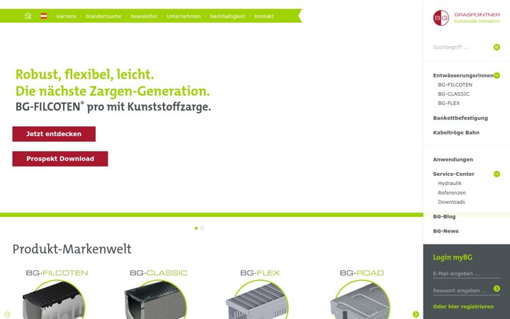 Screenshot of graspointner.at