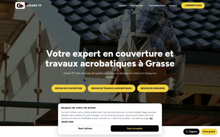 Screenshot of grasse-couvreur.fr