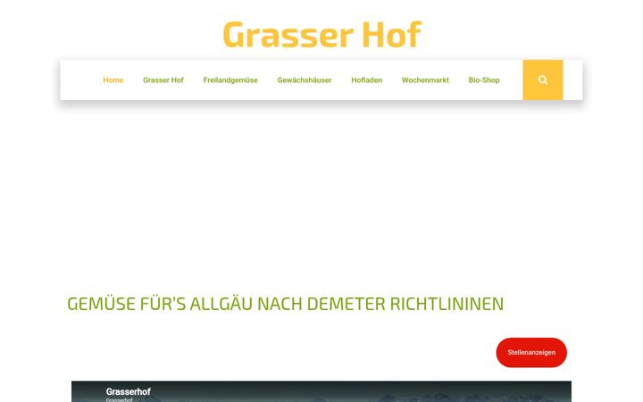 Screenshot of grasserhof.de