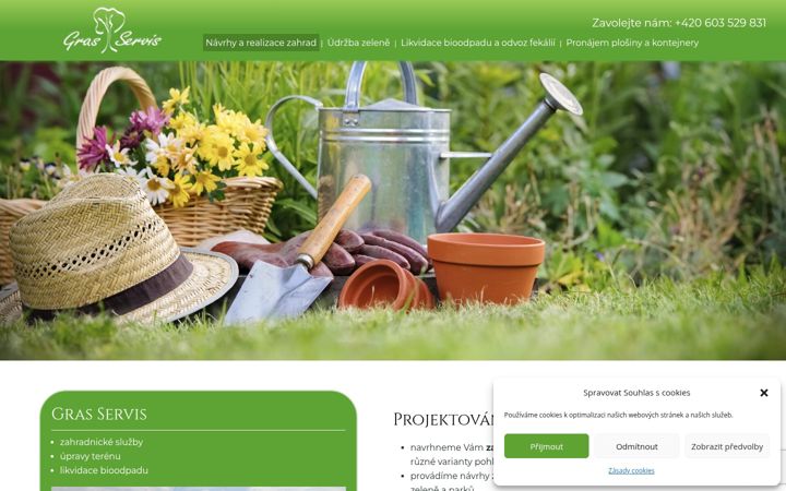 Screenshot of grasservis.cz
