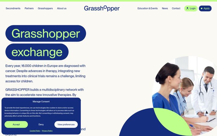 Screenshot of grasshopperconsortium.com