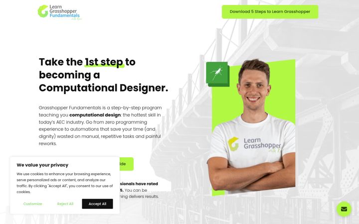 Screenshot of grasshopperfundamentals.com