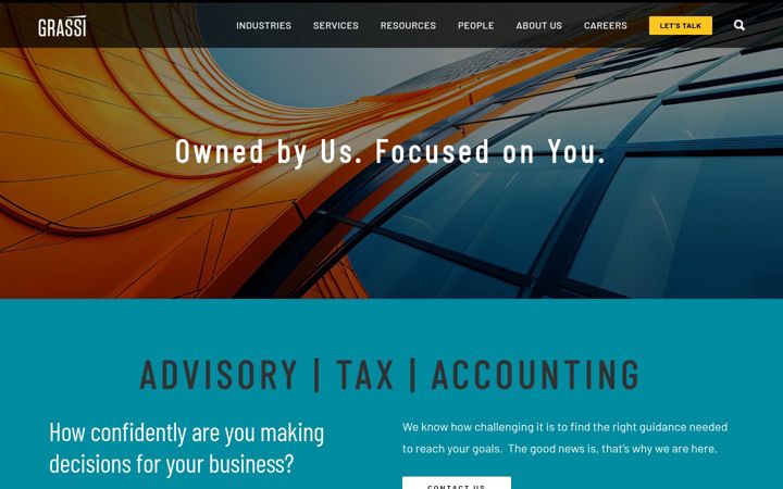 Screenshot of grassiadvisors.com