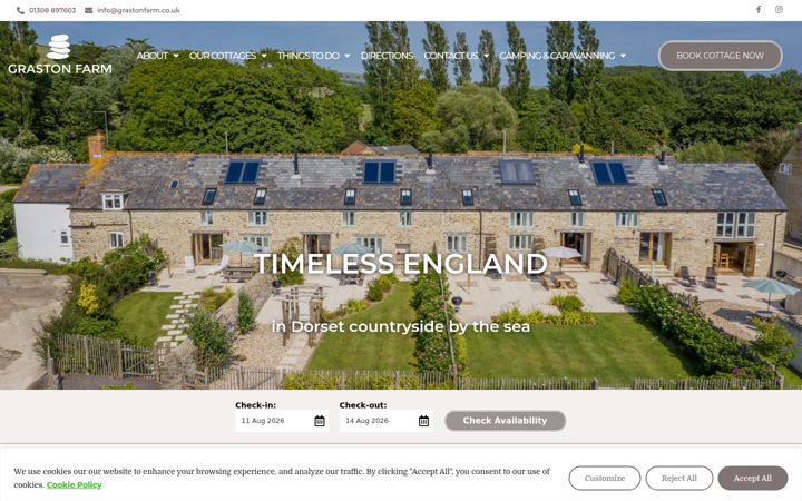 Screenshot of grastonfarm.co.uk