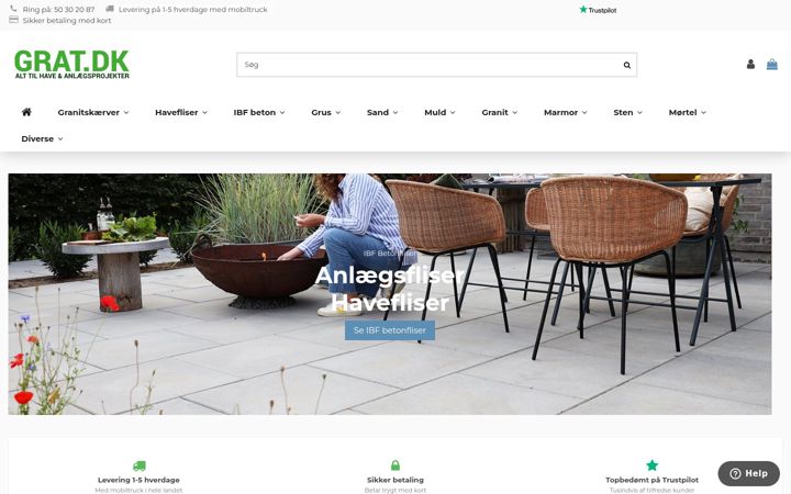 Screenshot of grat.dk