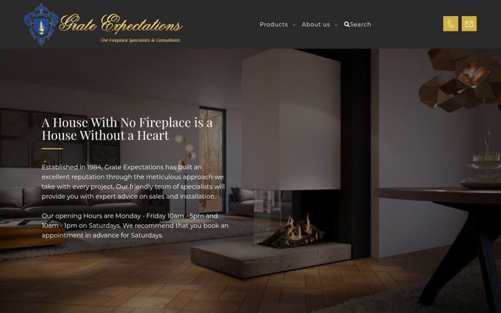 Screenshot of grateexpectations.com